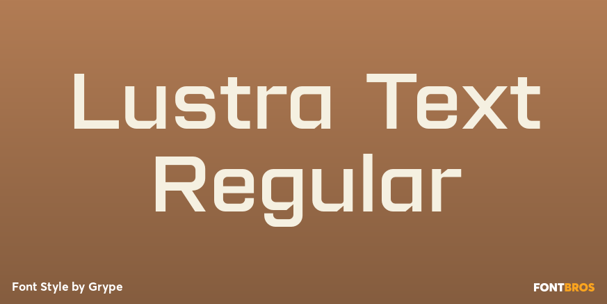 Lustra Text Regular Poster