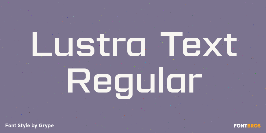 Lustra Text Regular Poster
