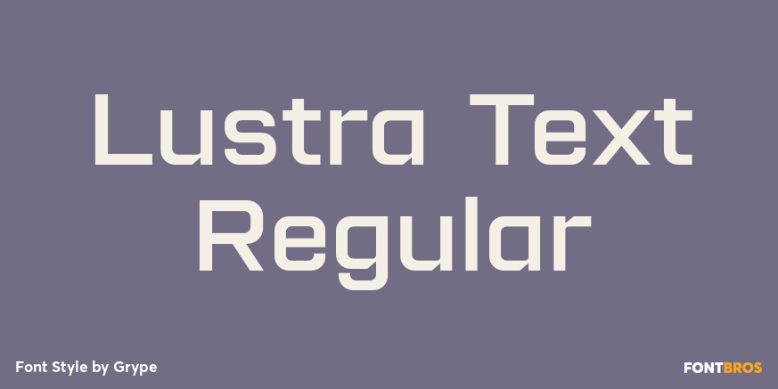 Lustra Text Regular Poster