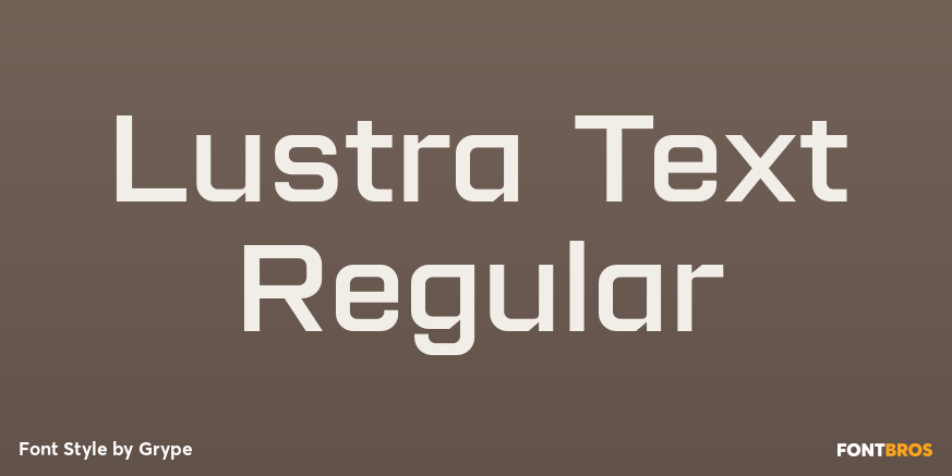 Lustra Text Regular Poster