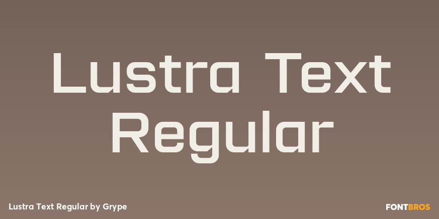 Lustra Text Regular Poster