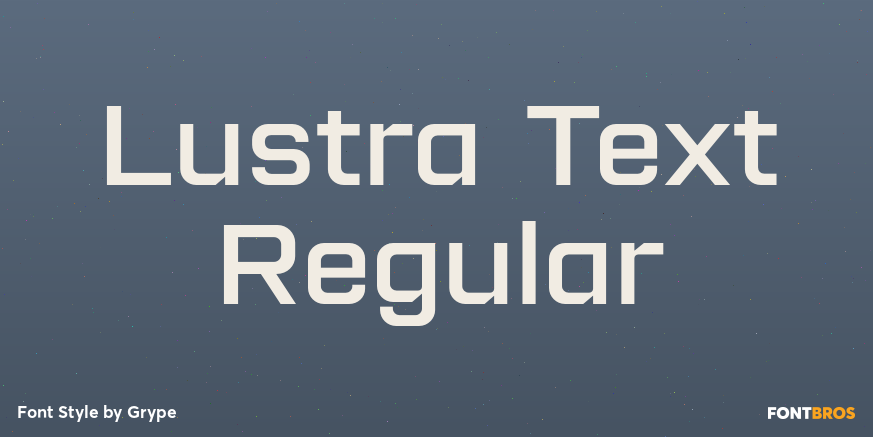 Lustra Text Regular Poster