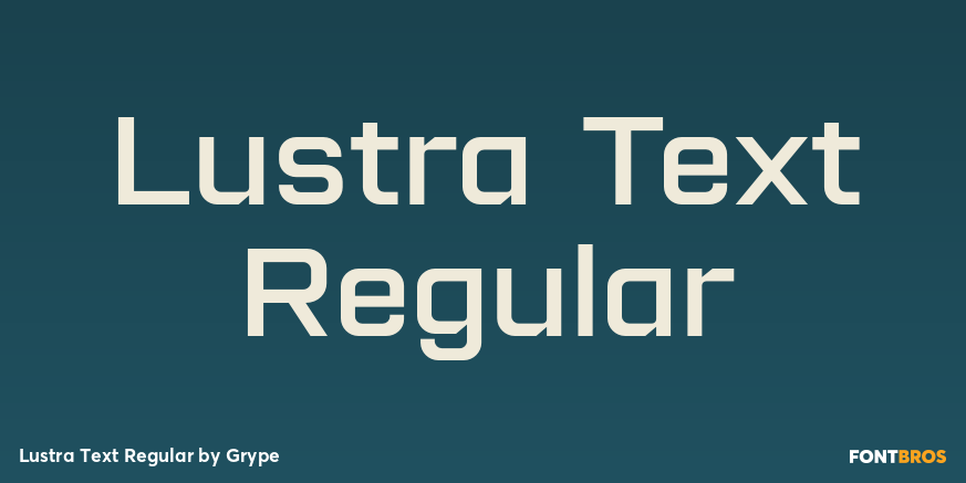 Lustra Text Regular Poster