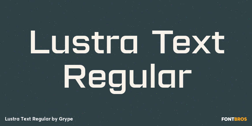 Lustra Text Regular Poster