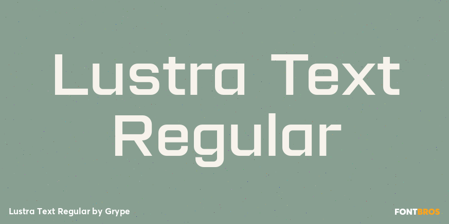 Lustra Text Regular Poster