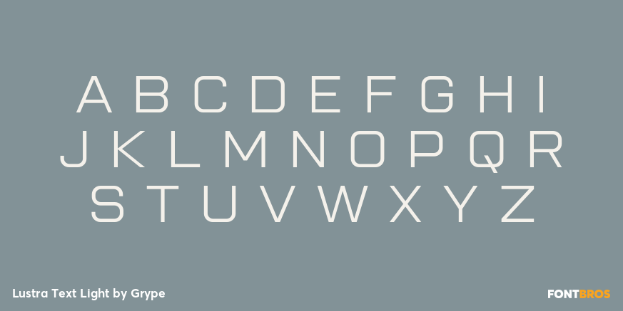 Lustra Text Light Font Poster #2