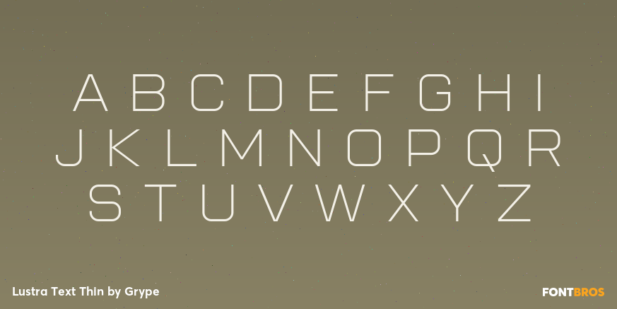 Lustra Text Thin Font Poster #1