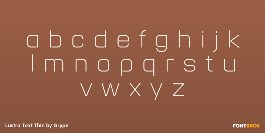 Lustra Text Thin Font Poster #1