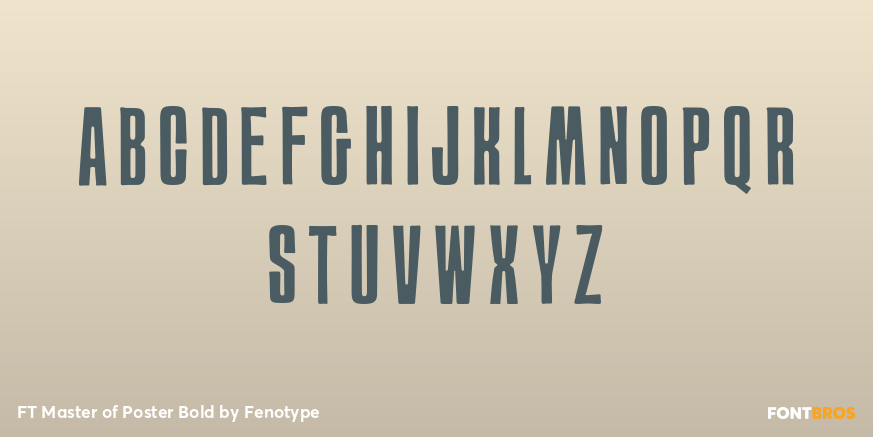 FT Master of Poster Bold Font Poster #1
