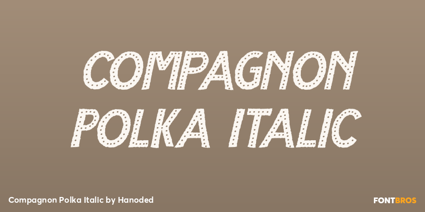 Compagnon Polka Italic Font Poster #1