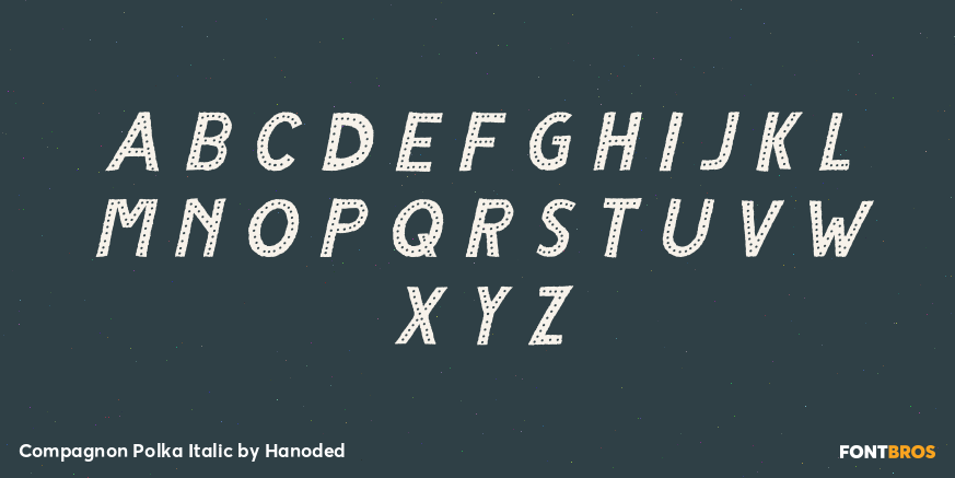 Compagnon Polka Italic Font Poster #3