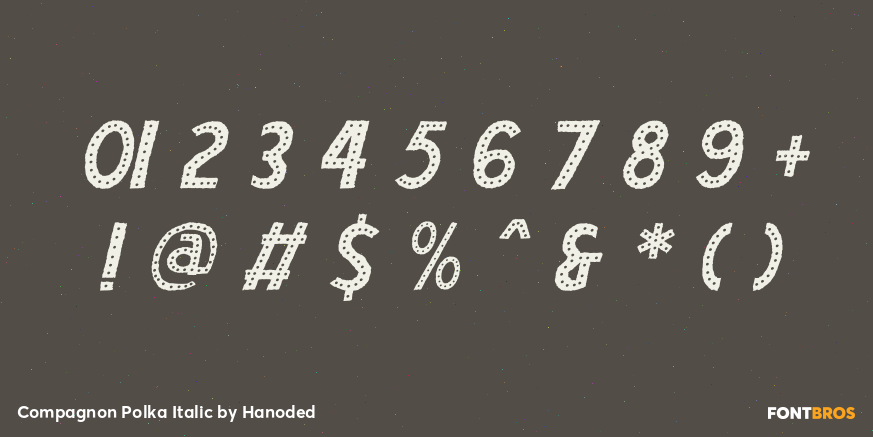 Compagnon Polka Italic Font Poster #4