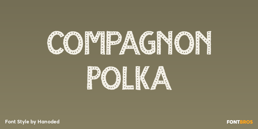 Compagnon Polka Font Poster #1