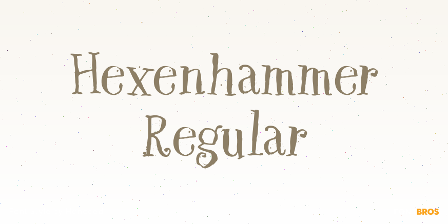 Hexenhammer Regular Poster