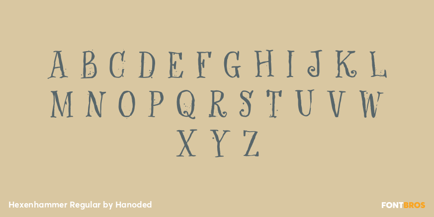 Hexenhammer Regular Font Poster #2