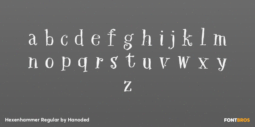 Hexenhammer Regular Font Poster #3