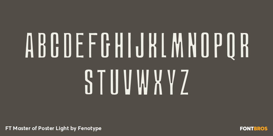 FT Master of Poster Light Font Poster #3