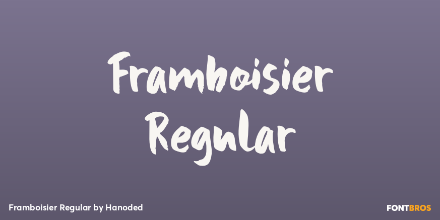 Framboisier Regular Font Poster #1