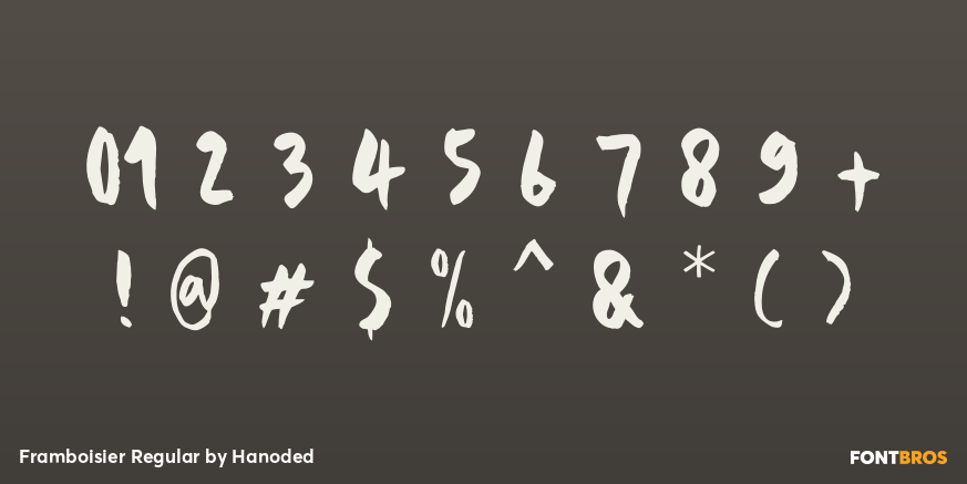 Framboisier Regular Font Poster #4