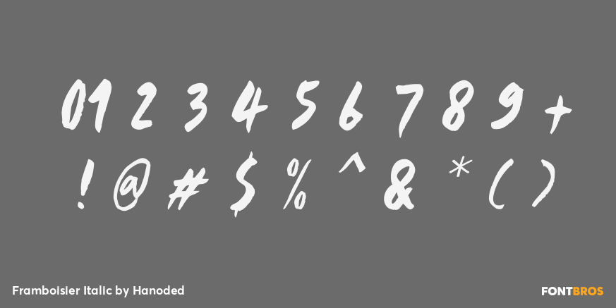 Framboisier Italic Font Poster #4