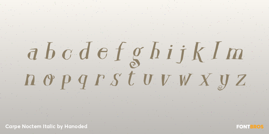 Carpe Noctem Italic Font Poster #3
