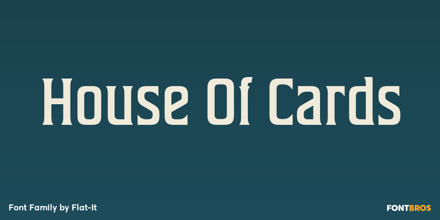 House Of Cards Font Poster #1