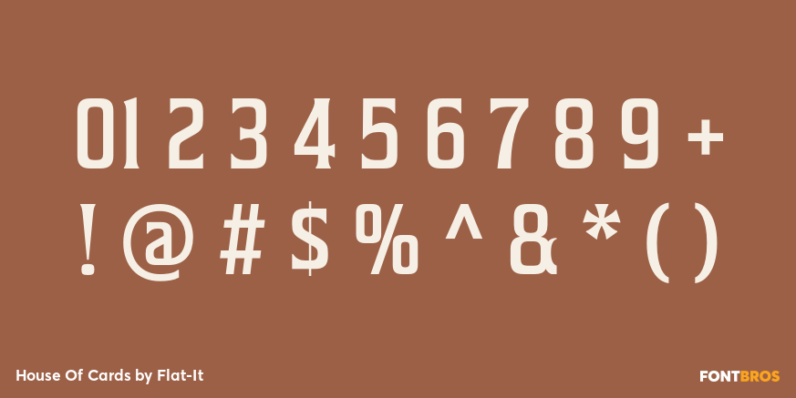 House Of Cards Font Poster #1
