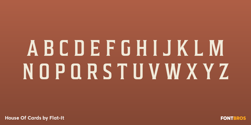 House Of Cards Font Poster #1