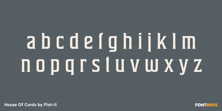 House Of Cards Font Poster #1