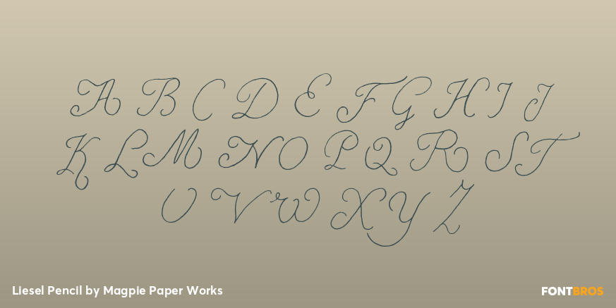 Liesel Pencil Font Poster #1