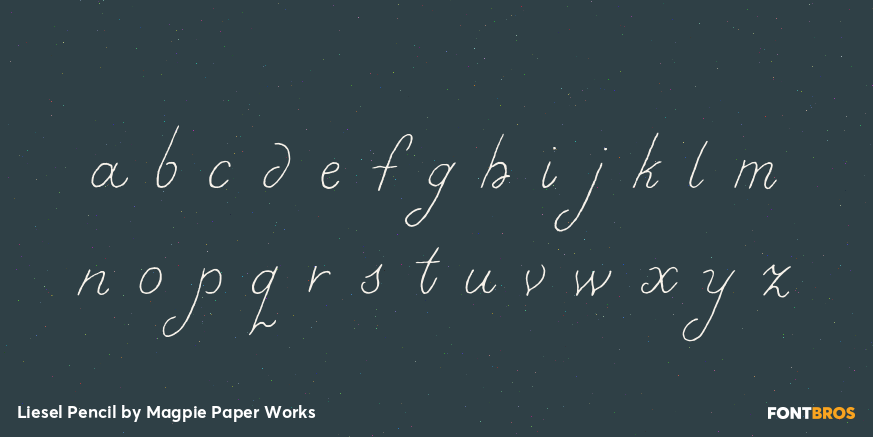 Liesel Pencil Font Poster #1