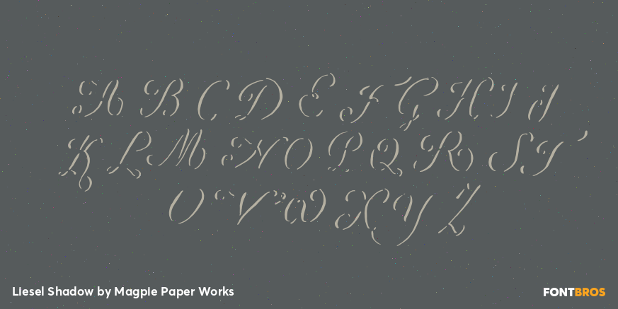 Liesel Shadow Font Poster #2