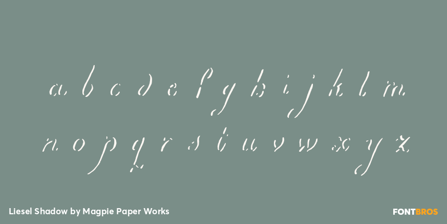 Liesel Shadow Font Poster #3