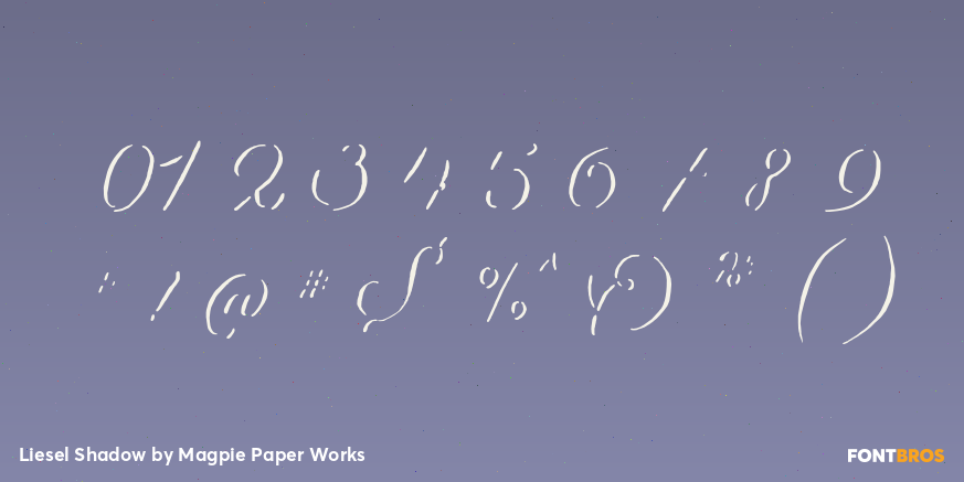 Liesel Shadow Font Poster #4