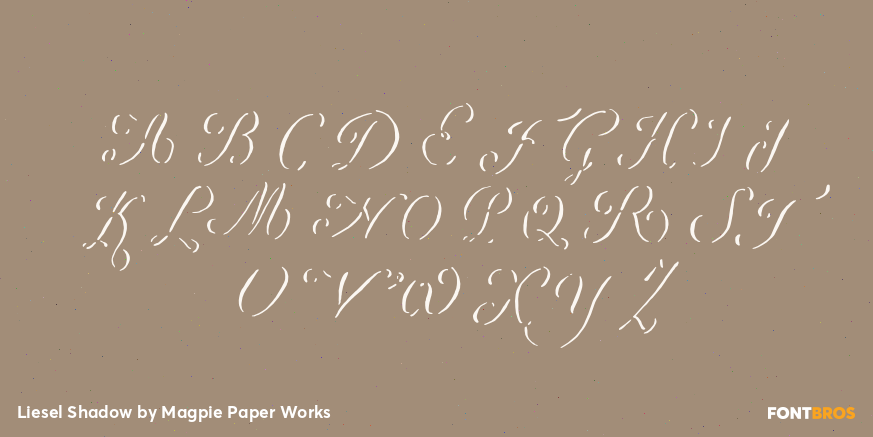 Liesel Shadow Font Poster #1
