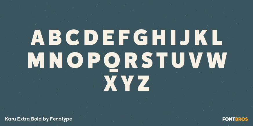 Karu Extra Bold Font Poster #2