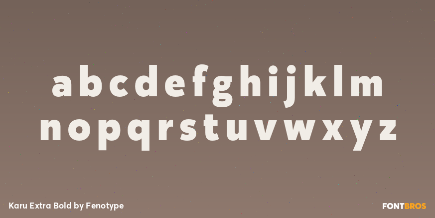 Karu Extra Bold Font Poster #3