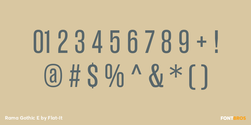 Rama Gothic E Font Poster #1