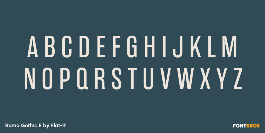 Rama Gothic E Font Poster #1
