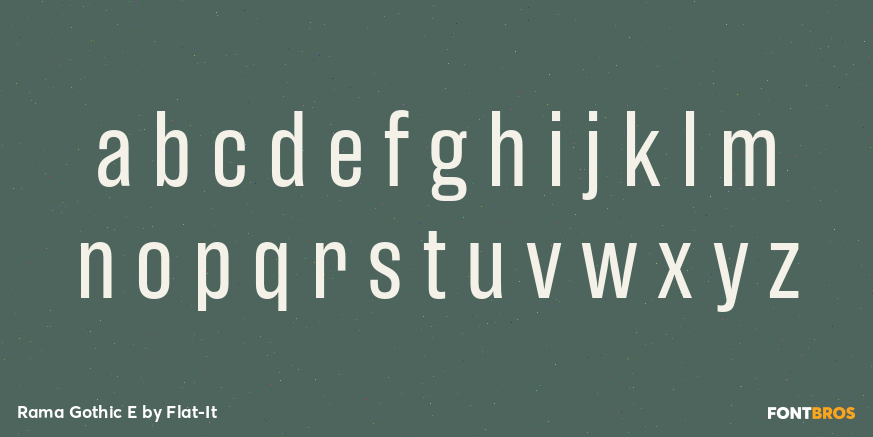 Rama Gothic E Font Poster #1