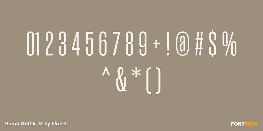 Rama Gothic M Font Poster #4