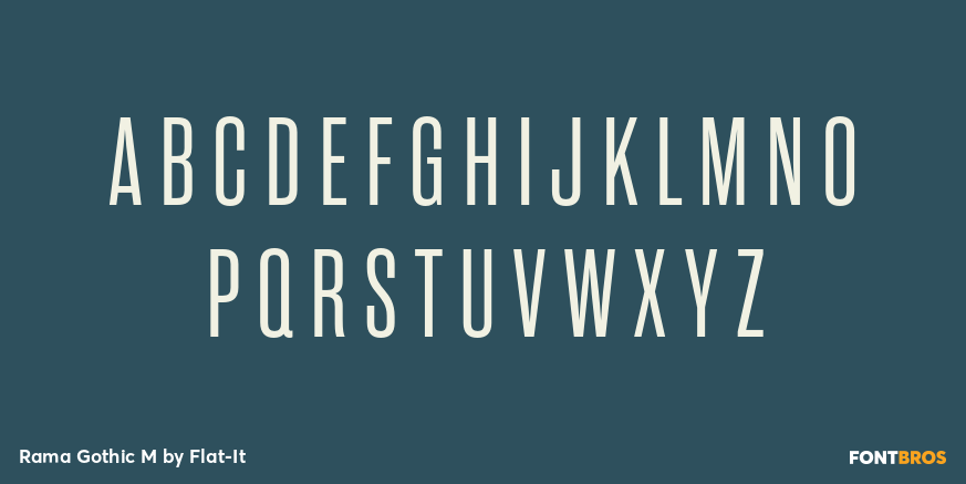 Rama Gothic M Font Poster #2