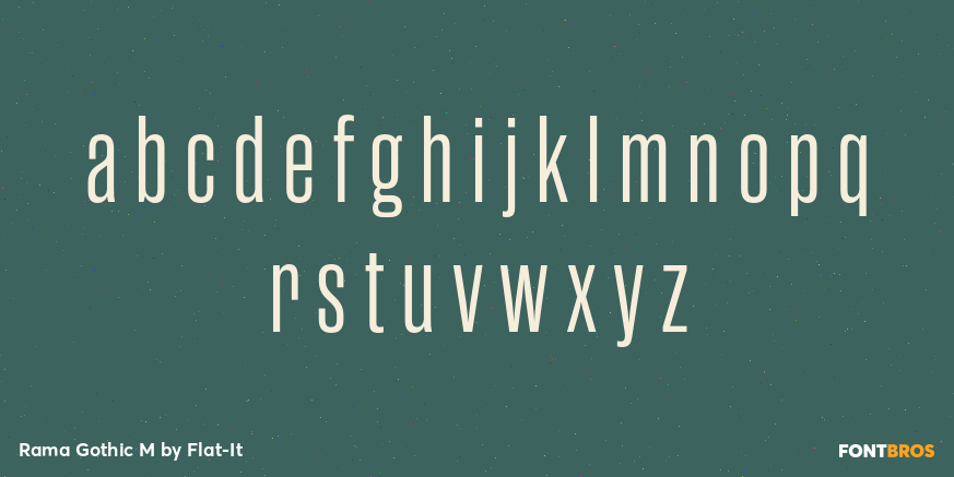 Rama Gothic M Font Poster #3