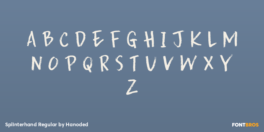 Splinterhand Regular Font Poster #2
