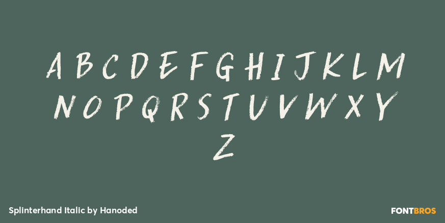 Splinterhand Italic Font Poster #2