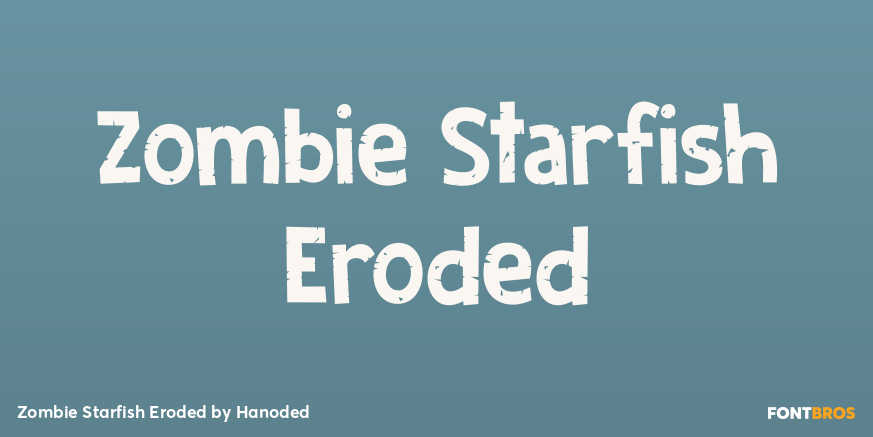 Zombie Starfish Eroded Poster