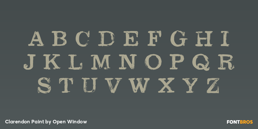 Clarendon Paint Font Poster #2