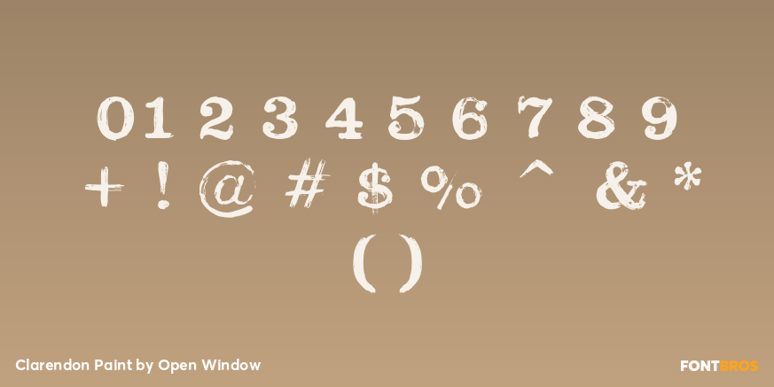 Clarendon Paint Font Poster #4