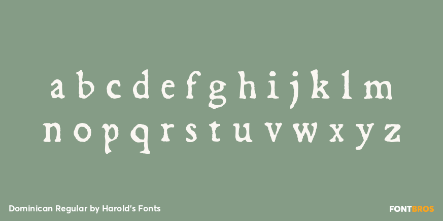 Dominican Regular Font Poster #3
