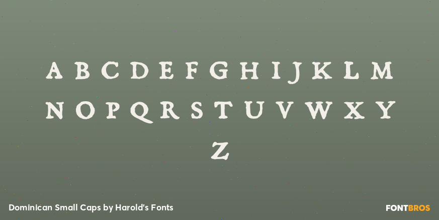 Dominican Small Caps Font Poster #3